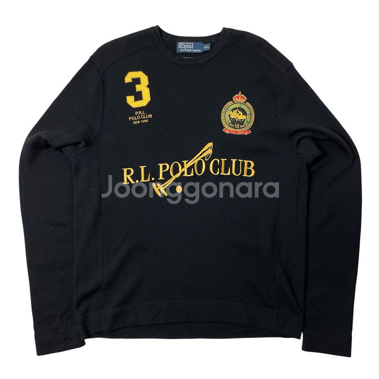 [택포] 폴로 랄프로렌 클럽 메리노 울 니트 블랙 XX--1