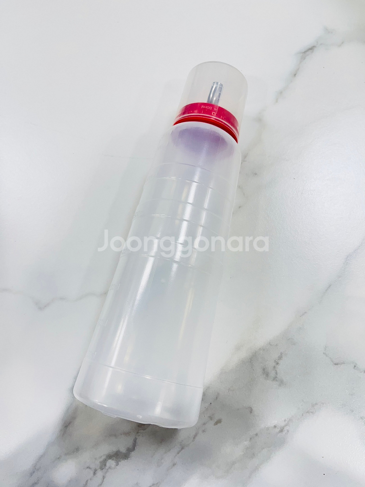 업소용 투명/빨강 소스통 730ml 새상품 판매!--3