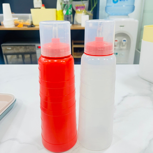 업소용 투명/빨강 소스통 730ml 새상품 판매!