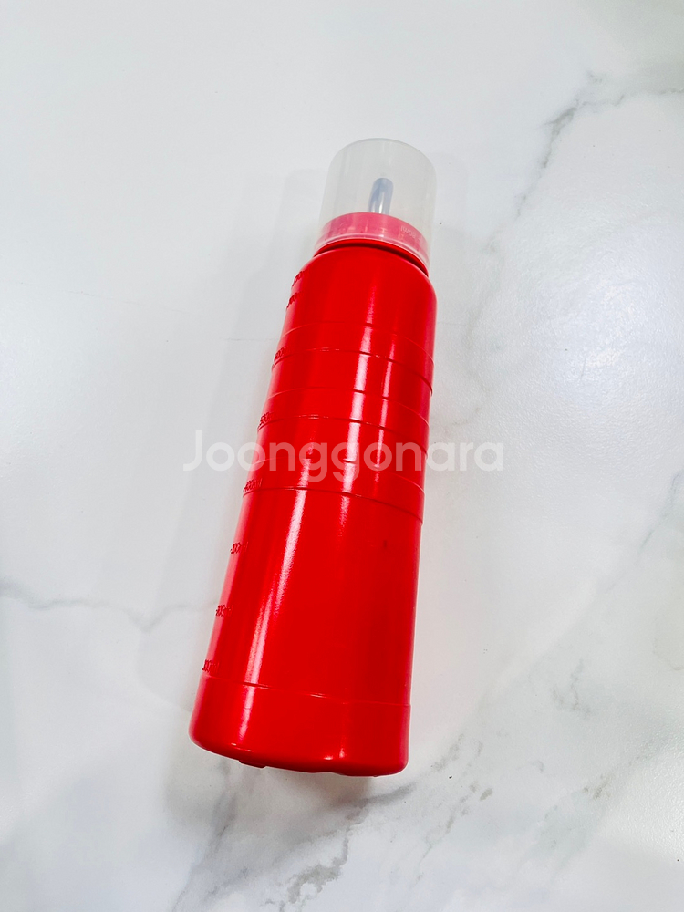 업소용 투명/빨강 소스통 730ml 새상품 판매!--1