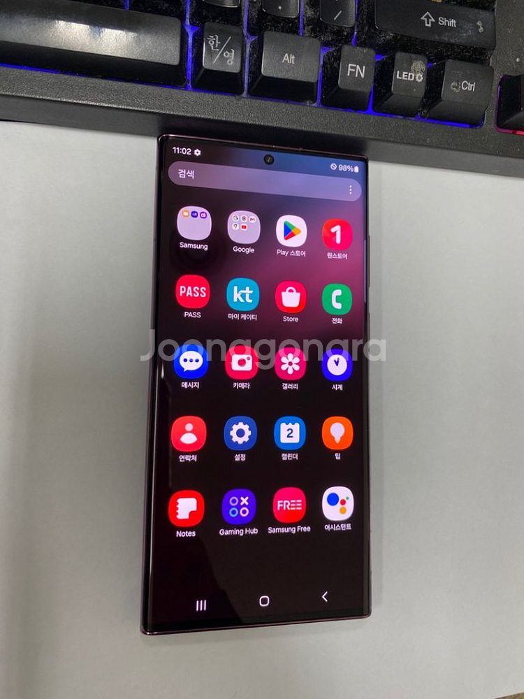 KT 갤럭시S22울트라 버건디 SS급 512G 무잔상--1