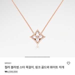 루이비통 자개목걸이