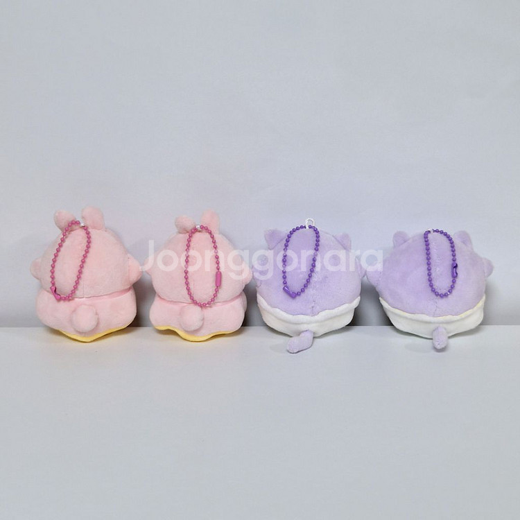 모찌 유령 토끼 아기 고양이 인형 키링 볼체인 오바케누--1