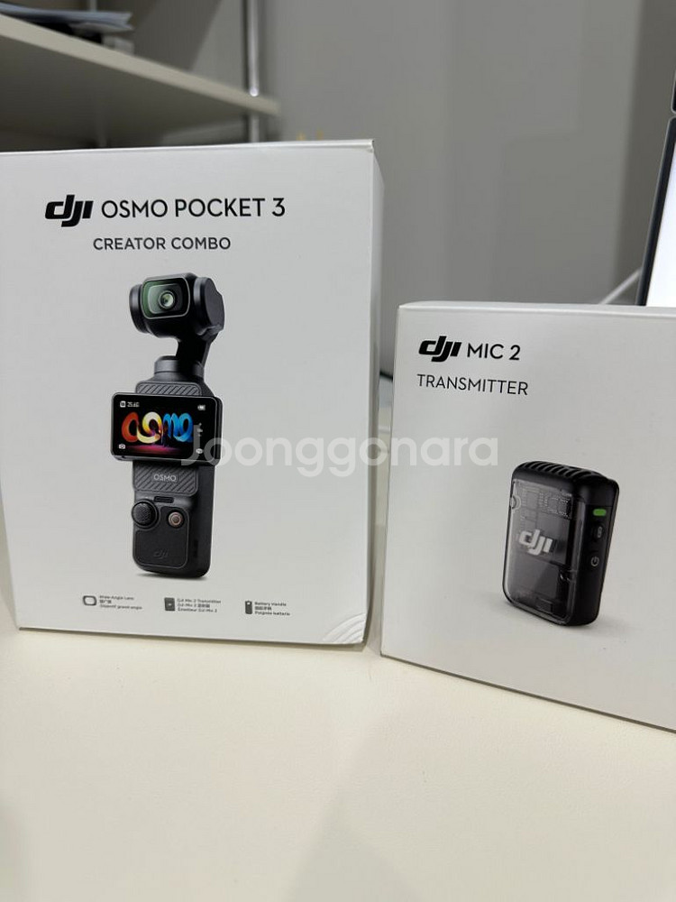 오즈모 포켓3 크리에이터콤보 + 마이크2개 (내용확인)--0