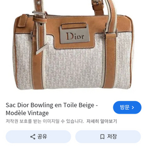 크리스찬 디올 보스턴백