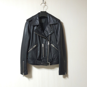 올세인츠 allsaints 램스킨 라이더 자켓 us2