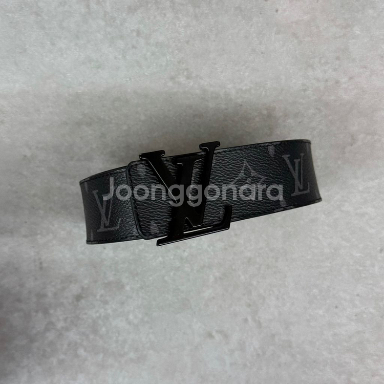 [85/35]루이비통 모노그램 리버서블 블랙 버클 벨트--0