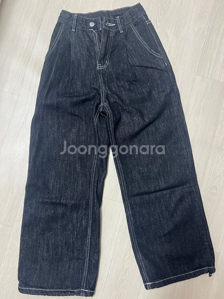 에이블리 생지 데님팬츠--3