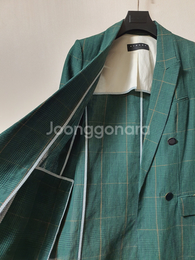 시슬리 sisley 더블 브레스트 린넨 자켓 55 사이--7