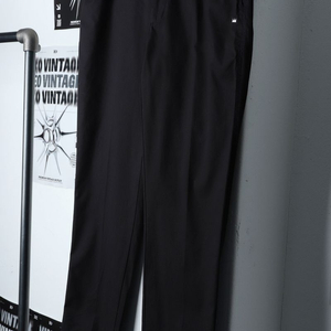 (XL-2XL) 바스키아 슬랙스 경량 바지 블랙