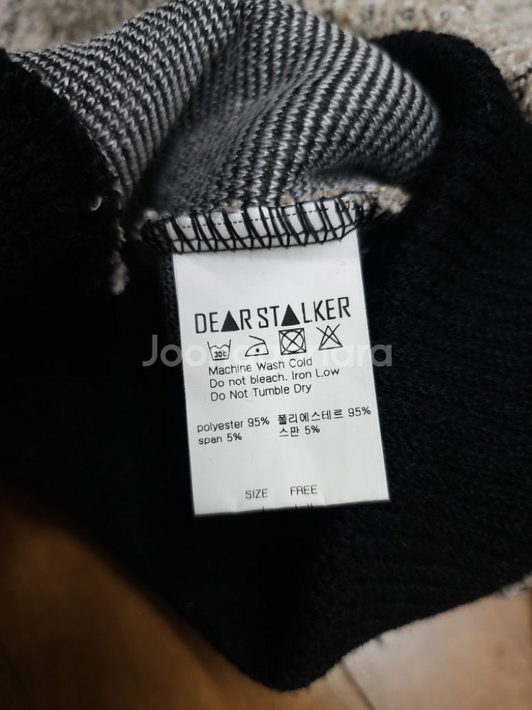 새상품)디어스토커 크롭니트--6