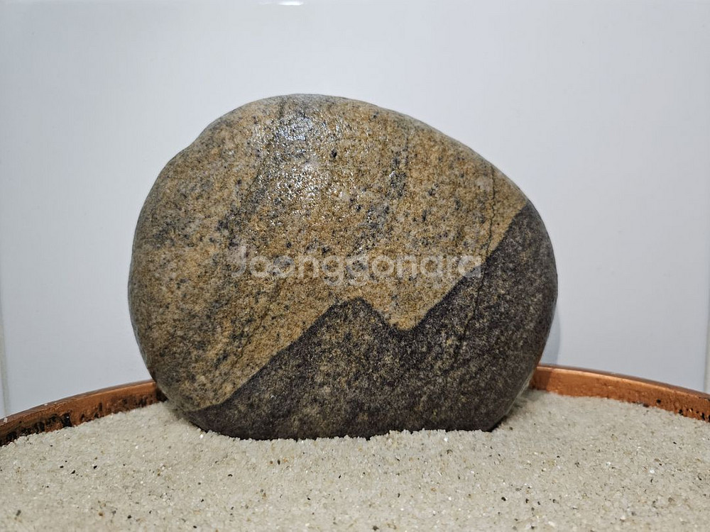 수석 산경 호박석--0