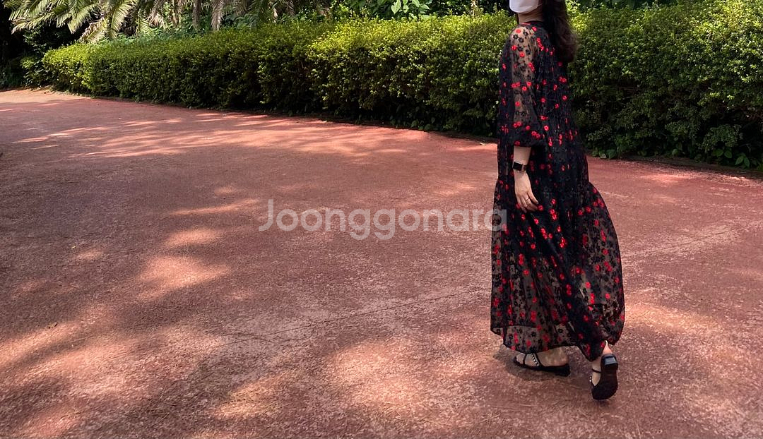 시스루 롱 원피스(자라)--2