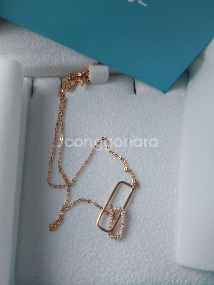 새상품) 전지현 목걸이 스톤헨지 14k 실루엣 컬렉션--2