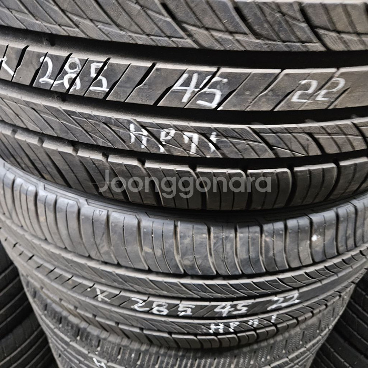 285 45 22 중고타이어 금호 HP71--2