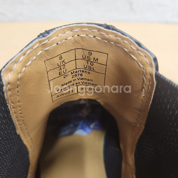 정품 닥터마틴 남성 가죽 캐주얼 첼시 부츠 워커 UK8--7
