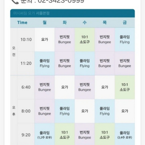 플라잉요가 1년 회원권