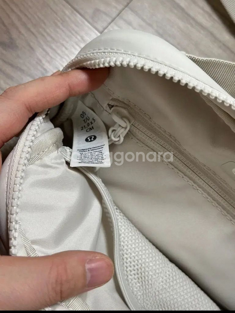 (미사용) 룰루레몬 퀼티드 그리드 벨트 백 핸드 워머--3