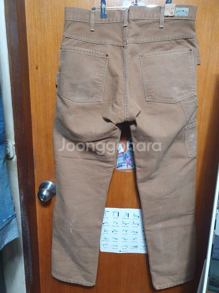 더블알엘 RRL 엔지니어드핏 디스트레스트 카펜터 팬츠--3
