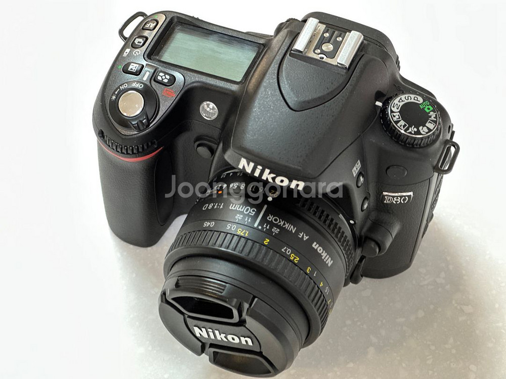 니콘 d80 dslr 카메라 바디 + 50mm 1.렌즈--1