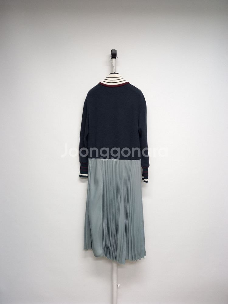 주크 ZOOC 춘추동 니트 플리츠 롱 원피스 55--1