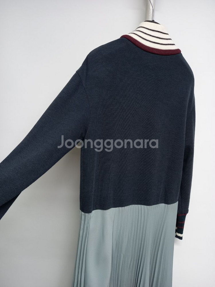 주크 ZOOC 춘추동 니트 플리츠 롱 원피스 55--5