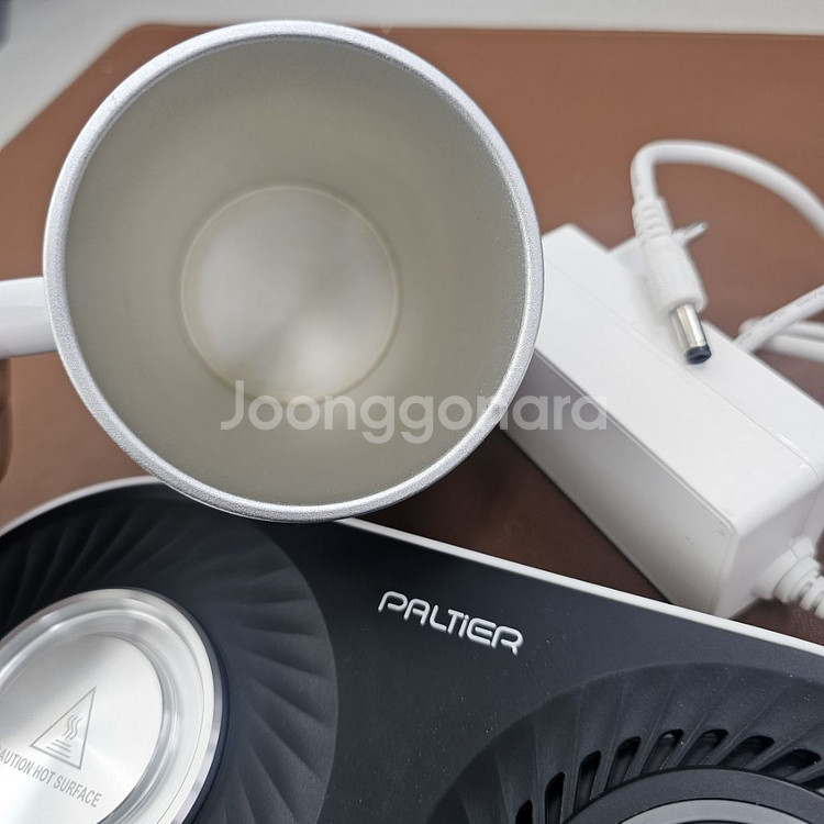 데스크 고속 무선충전 머그워머 냉온 트레이 전용컵--2