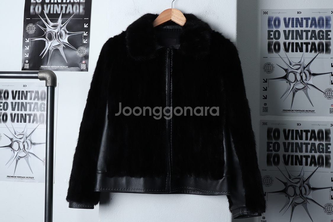 W(M) 레노마 정장 슈트 자켓 블레이저 블랙 레더--1