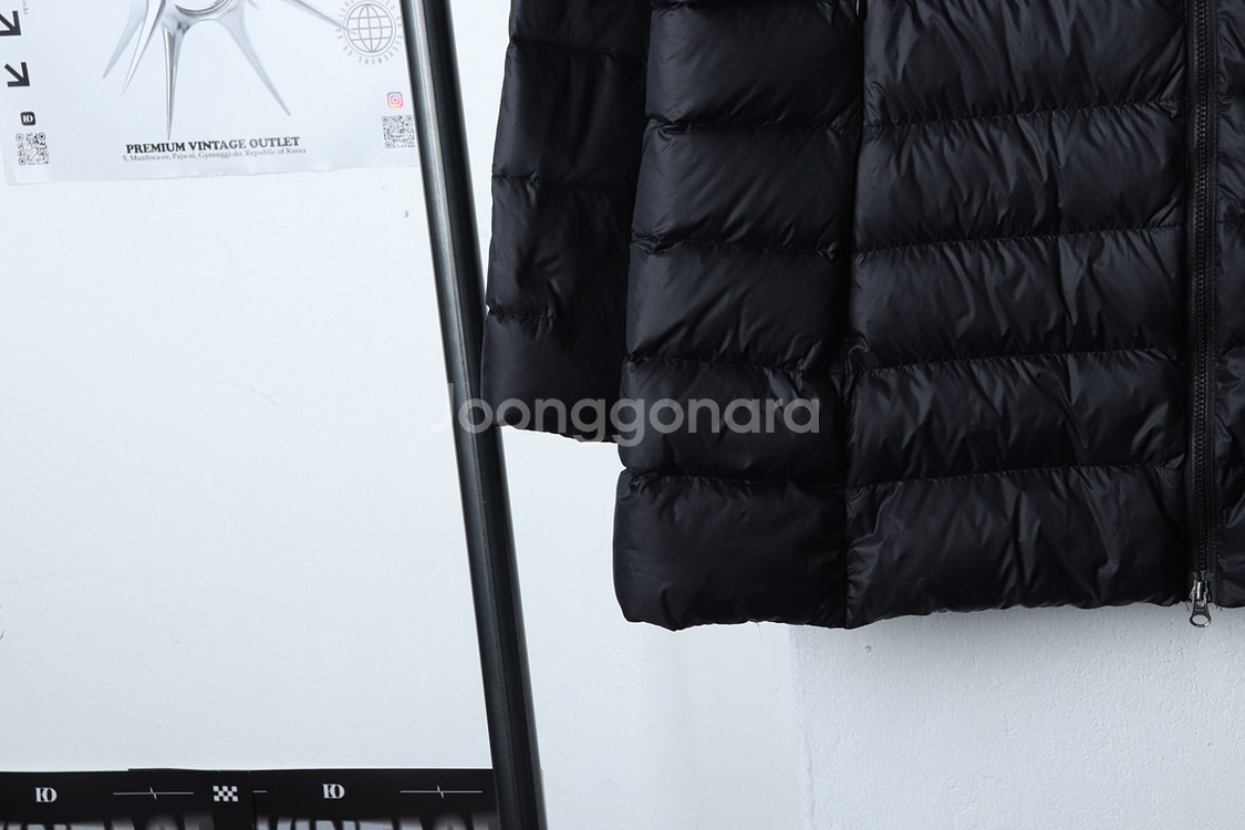 (XL) 에디바우어 패딩 점퍼자켓 블랙 올드스쿨 경량--3