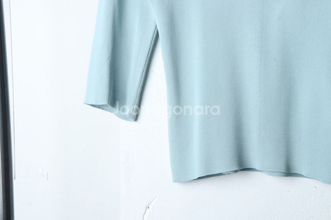 W(F) 마인 니트 작은오염 연블루 한정판--3