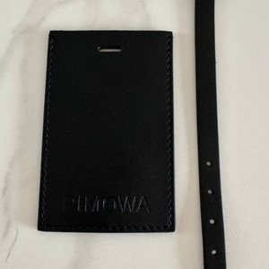 리모와 러기지 태그 네임택 새상품 가죽 블랙