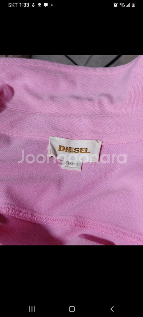 100 디젤 빈티지 카라넥 티셔츠--6