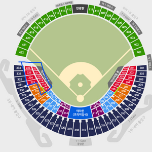3/22 롯데 vs LG 3루 레드 2/4연석 양도