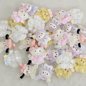 파츠 별꽃산리오 투명 6종 30개 일괄