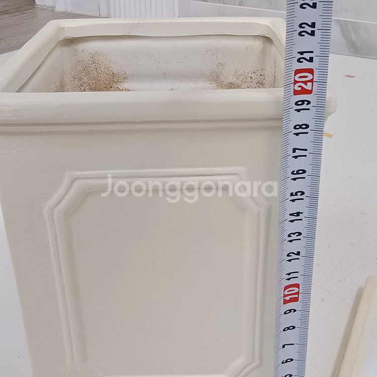 사각 웨인스코팅 정사각 화분 17x20cm--2