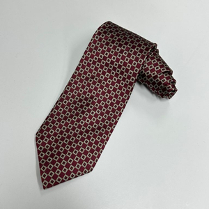 발렌티노 패턴 실크 넥타이