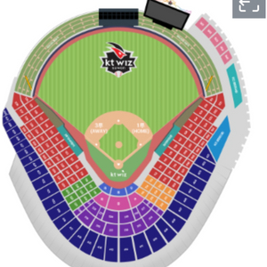 3/22 KT VS 한화 3루 스카이존 4연석