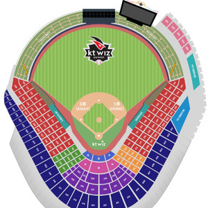 3/22 한화vsKT 3루 스카이존 2연석