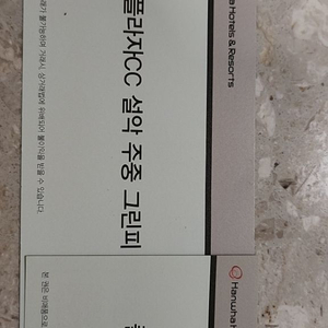 플라자cc설악 주중50%할인권