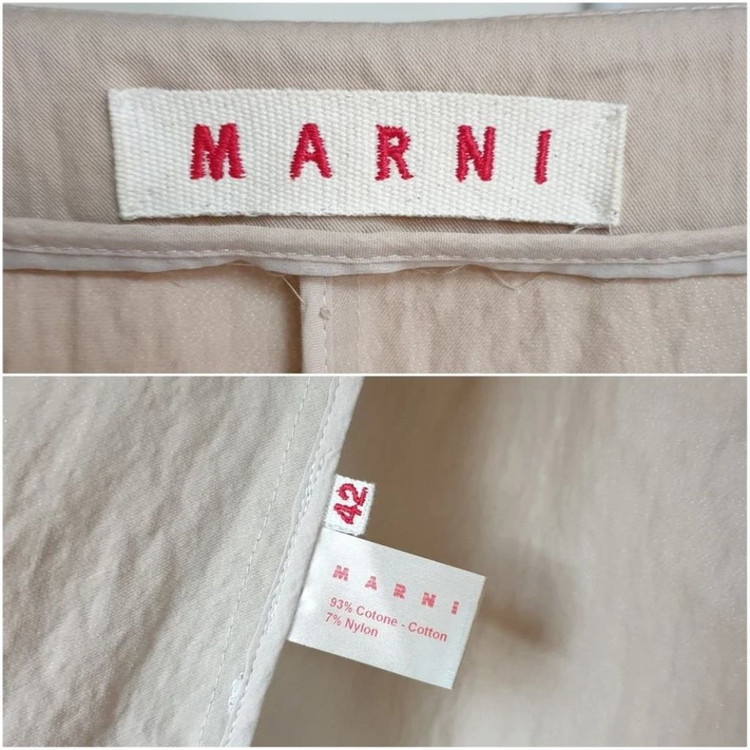 MARNI 마르니 오픈카라 입체소매 원피스 트렌치 코트--6