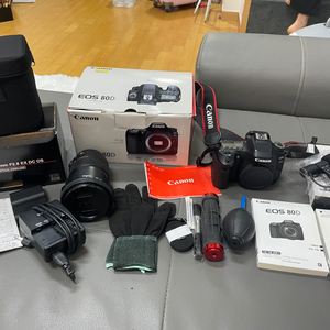 캐논 EOS 80D 풀박스+부가(캐논SD카드리더,캐논카