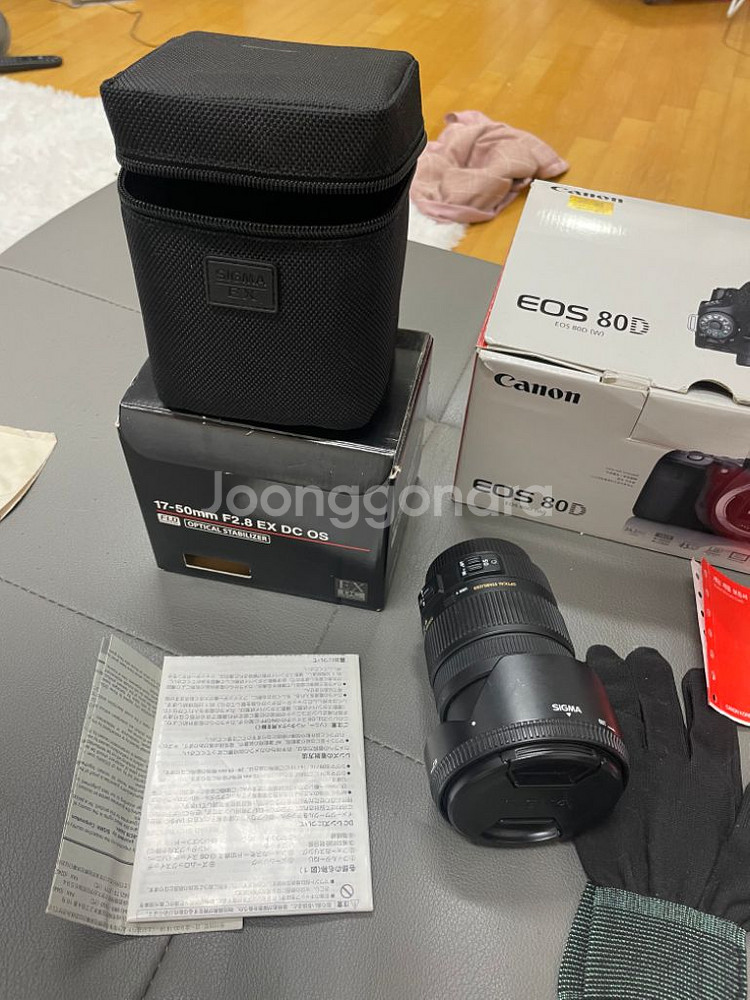 캐논 EOS 80D 풀박스+부가(캐논SD카드리더,캐논카--4