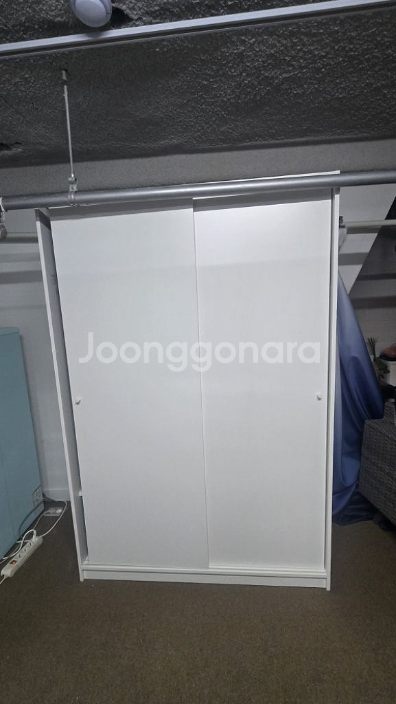 [무료나눔]이케아 슬라이딩도어옷장, 화이트--3