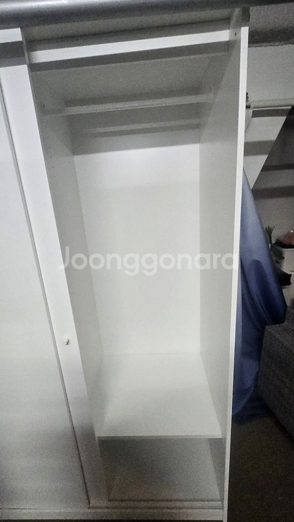 [무료나눔]이케아 슬라이딩도어옷장, 화이트--2