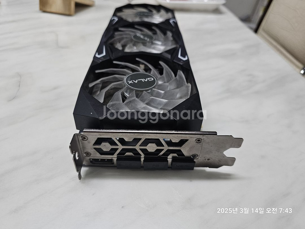 엔비디아 갤럭시 그래픽카드 RTX 3070 8g 판매--1