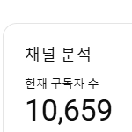 구독자 1만 유튜브 채널 판매