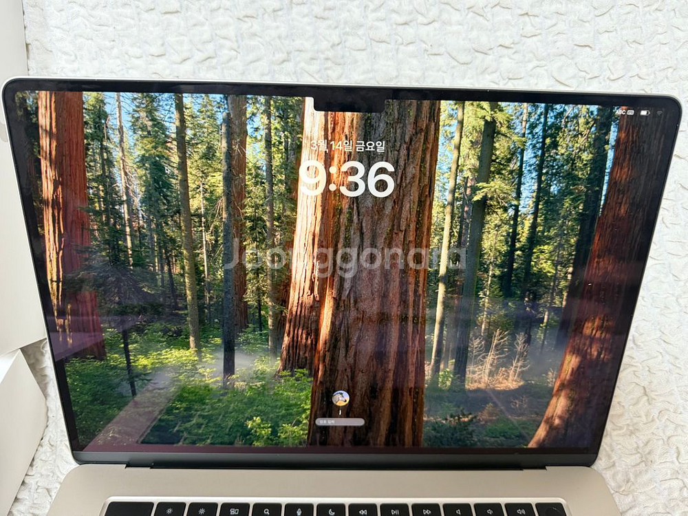 맥북에어 M3 15인치 16램 256기가 배터리100%--6