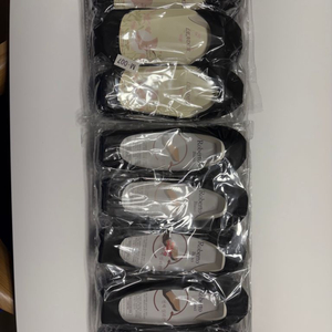 무봉제 덧신 블랙 16개