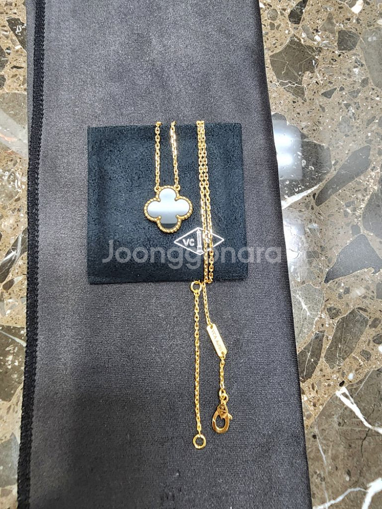 ((정품))반클리프 빈티지 목걸이 오닉스--6