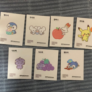 포켓몬빵 띠부씰 포케피스 7종 판매(냐스퍼 외